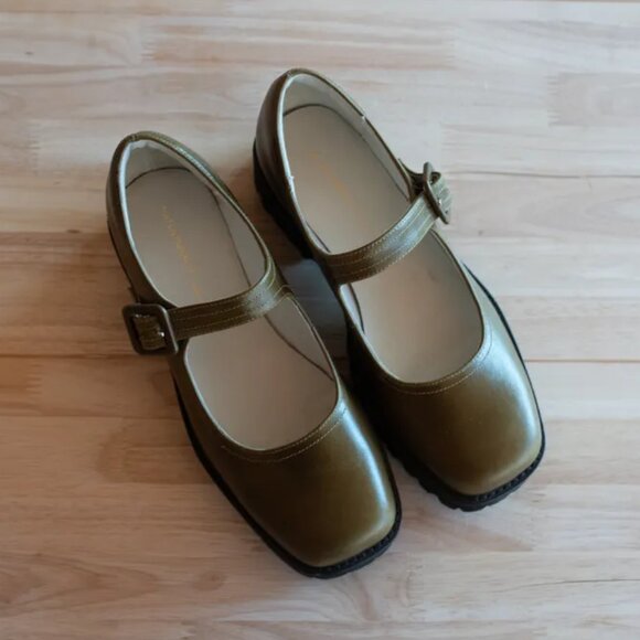 INTENTIONALLY BLANK Veronica Leather Lug Sole Mary Jane - Picture 3 of 5